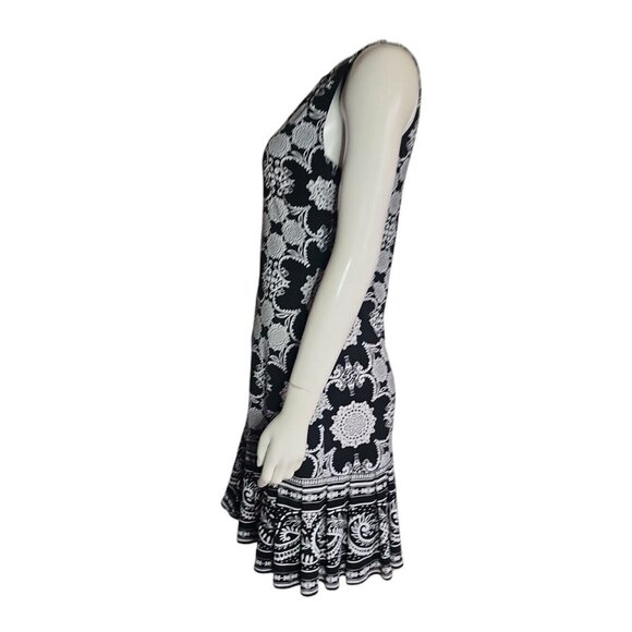 41 HAWTHORN Stitch Fix Black White Sleeveless Jeweled Dress Womens Size S Small - Picture 2 of 8